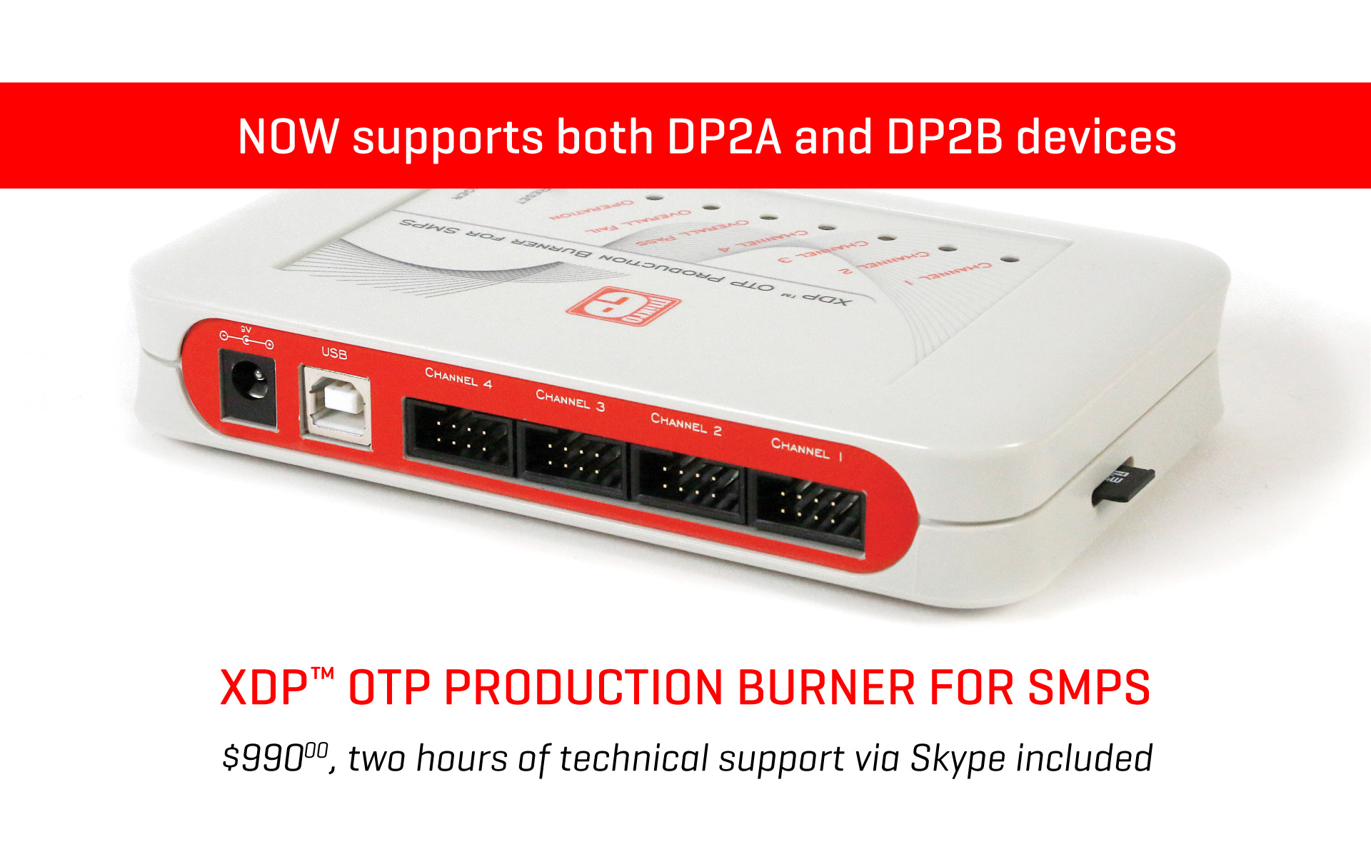 XDP™ OTP Burner for SMPS upgraded to support new chip families MikroElektronika