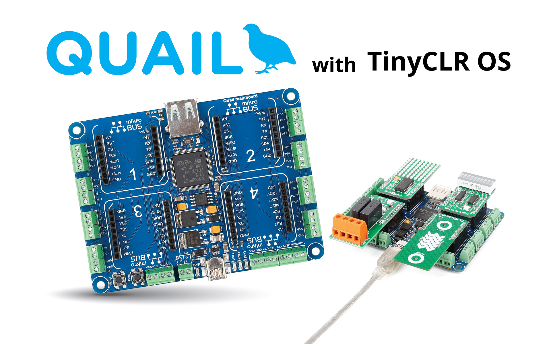 TinyCLR OS supports Quail